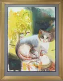 Untitled by Elnora "Nora" Hauser, Watercolor, sold Nov 2022