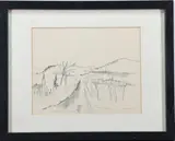 Oxford NJ - Winter by Sterling Boyd Strauser, Pencil paper, sold Nov 2022
