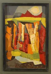 Untitled by Elnora "Nora" Hauser, Oil on board, sold Nov 2022