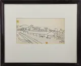 Train Station by Sterling Boyd Strauser, Pencil on paper, sold Nov 2022