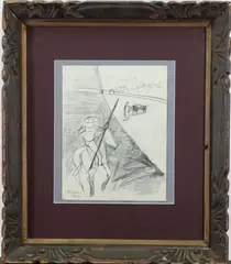 Untitled by Sterling Boyd Strauser, Pencil on paper, sold Nov 2022