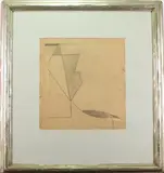 and Newcomb Macklin Frame, Exhibited by Sterling Boyd Strauser, Graphite on paper, sold Nov 2022