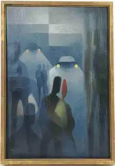 Untitled by Raymond Georgein, Oil on canvas, sold Dec 2022