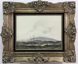 Untitled by Don Hornberger, Oil on frosted mylar, sold Dec 2022