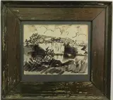 Untitled by Elnora "Nora" Hauser, Ink on paper, sold Dec 2022