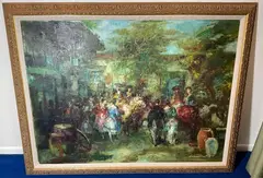 Untitled by Joan Camo Sentis, Oil on canvas, sold Dec 2022