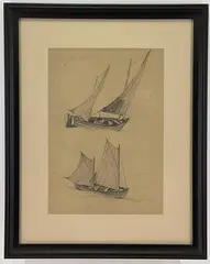 Untitled by William Langson Lathrop, Pencil sketch, sold Dec 2022