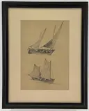 Untitled by William Langson Lathrop, Pencil sketch, sold Dec 2022