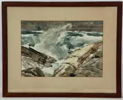 Untitled by Alexander Bower, Watercolor, sold Dec 2022