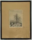 Companions by Alfred Rudolph, Etching, sold Dec 2022