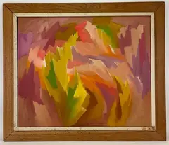 Untitled by Richard Rogers, Oil on canvas, sold Dec 2022