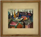 Untitled by Mary Bean Rogers, Watercolor, sold Dec 2022