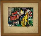 Untitled by Mary Bean Rogers, Watercolor, sold Dec 2022
