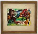 Untitled by Mary Bean Rogers, Watercolor, sold Dec 2022