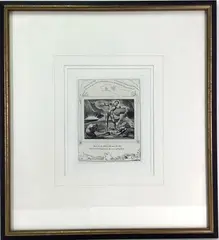 Satan Smiting Job with Boils by William Blake, Engraving, sold Feb 2023