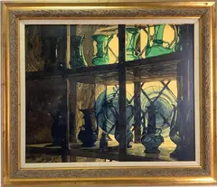 Untitled by Donald Werden, Oil on board, sold Feb 2023