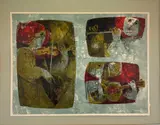 Violinste by Alvar Suñol Munoz-Ramos, Lithograph, sold Feb 2023