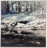 Jacobs Creek in the Winter by Marcel Juillerat, Oil on canvas, sold Feb 2023