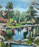 Untitled by Frederick Childs, Oil on canvas, sold Feb 2023
