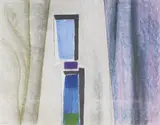 Á Travers la Fenêtre by Benoît Gilsoul, pastel, charcoal, and graphite on paper, sold Nov 2020