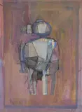 Un Homme de Guère by Benoît Gilsoul, ink, wash and gouache on Arches paper, sold Nov 2020