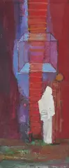 La Vie à Quatres Dimensions by Benoît Gilsoul, oil on paper, sold Nov 2020