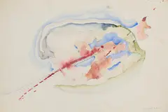 Long Island by Benoît Gilsoul, 1993, watercolor on paper, sold Nov 2020