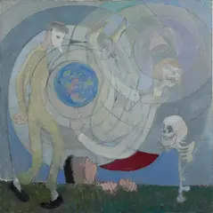 Untitled by Benoît Gilsoul, oil on canvas, sold Nov 2020