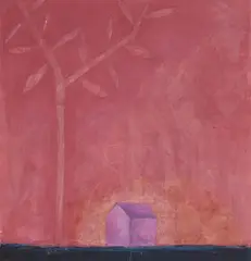 Garden Ornaments by Rex Lau, 1999, oil on lana paper, sold Nov 2020
