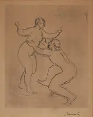 Le Fleuve Scamandre (The River Scamander) by Pierre-Auguste Renoir, etching, sold Nov 2020