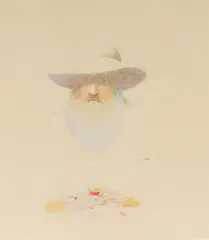 Monet's palette by Milton Glaser, 1981, lithograph in colors, sold Nov 2020