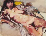 Janice by Richard Lethem, 1981, oil on panel, sold Nov 2020