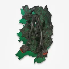 Sombra by Frans Krajcberg, 1961, wood painted with natural pigments, sold Dec 2020