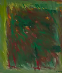 Green Night by Michael Loew, 1960, oil on canvas, sold Dec 2020