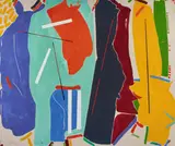 Rope Dancer #22 by Jack Roth, 1980, acrylic on canvas, sold Dec 2020