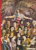 The Melting Plot by Edward Sorel, 1994, watercolor, sold Dec 2020