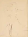 Portrait d'un Jeune Honne by Amedeo Modigliani, 1917, pencil on paper, sold Dec 2020