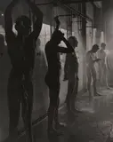 Workers in the Shower by Herbert List, silver gelatin mounted to mat, sold Dec 2020