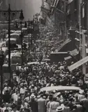 Rush Hour, Fifth Avenue, New York by Andreas Feininger, silver gelatin hinged to mat, sold Dec 2020