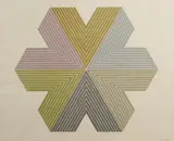 Star of Persia I by Frank Stella, 1967, lithograph in colors on English vellum graph paper, sold Dec 2020