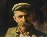 Stari by Clark Hulings, 1967, oil on canvas, sold Dec 2020