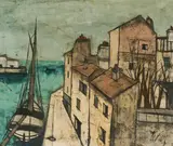 Coin de Propriano by Charles Levier, oil on canvas, sold Dec 2020