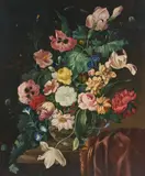 Still Life by Franz Xaver Pieler, oil on canvas, sold Dec 2020