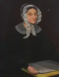 Portrait of a Member of the Soutenburgh Family by Ammi Phillips, oil on canvas, sold Dec 2020