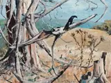 Dead Wood by Clifton Pugh, 1959, oil on composition board, sold Apr 2019