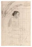 (Full–Length Portrait Of A Timorese Woman Holding Her Baby) by Nicolas-Martin Petit, August – November 18, pencil on laid paper drawing squared-up in pencil, sold Nov 2018