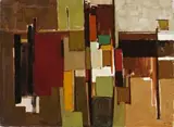 Composizione by Yvonne Audette, 1959, oil on canvas, sold Nov 2018