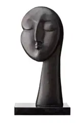 Makiko by Joel Elenberg, 1980, bronze with black Belgian marble base, sold Nov 2018