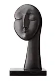 Makiko by Joel Elenberg, 1980, bronze with black Belgian marble base, sold Nov 2018