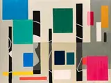 Constructive Painting by Ralph Balson, 1953, oil on composition board, sold Nov 2018